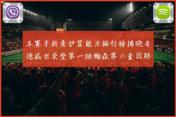 本赛季新秀护筐能力排行榜揭晓考德威尔荣登第一杨瀚森第六奎因跻身前十
